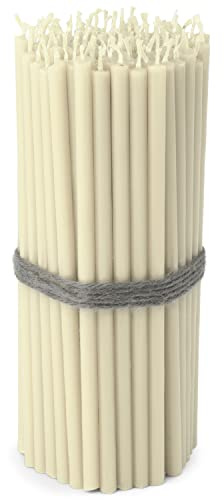 NKlaus - 100x Altarkerzen Weiß 16 cm Hoch Rußfrei Tropffrei Dünn Premium Paraffinwachs Stabkerzen Lange Brenndauer 100 Stück 36117 [Energieklasse A+]