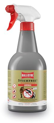 BALLISTOL 26788 Stichfrei Animal 750ml Spray – Tier-Schutz Insektenspray– 8h Schutz vor Mücken, Bremsen, Fliegen, Zecken