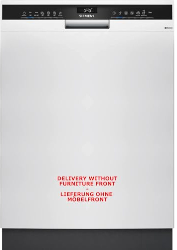 Siemens iQ300 Smarter Unterbau-Geschirrspüler 60 cm SN43HW10TE | Besteckkorb, VarioSpeed Kurzprogramm, 3-fach rackMatic Höhenverstellung, angenehm leise dank iQdrive-Motor, Home Connect