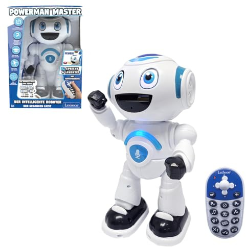 Lexibook, Powerman Master, Interaktiver Spielzeugroboter, Fernbedienung Roboter Junior – STEM Spielzeug mit Musik, Tanz & Quiz-Funktion, deutsch, ROB25DE