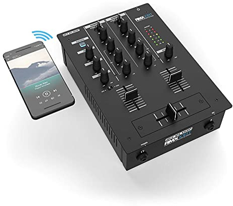 Reloop RMX-10 BT - 2-Kanal DJ-Mixer mit eingebauter Bluetooth-Konnektivität, Metall, schwarz