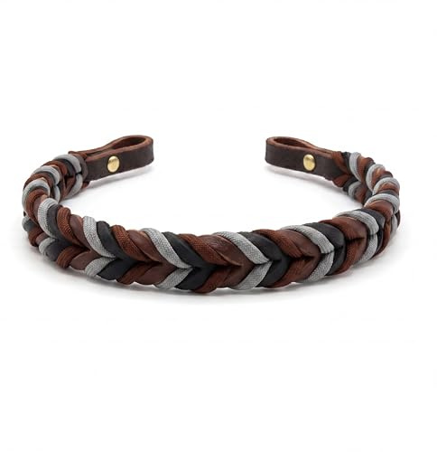 Equimour Stirnriemen „Ledertraum“ – konfigurierbar aus Fettleder & Paracord | Für Trense & Kandare | Handgemacht in Deutschland | Reitzubehör & Geschenk für Reiterin & Pferdeliebhaber