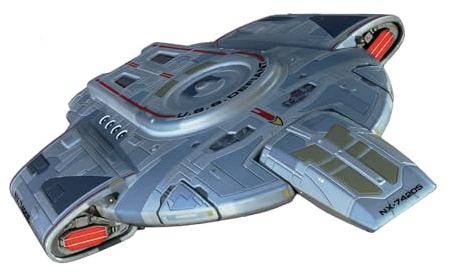 Round2 Pol952/12 1/1000 Star Trek Uss Defiant Plastikmodellbausatz, Modelleisenbahnzubehör, Hobby, Modellbau, Mehrfarbig