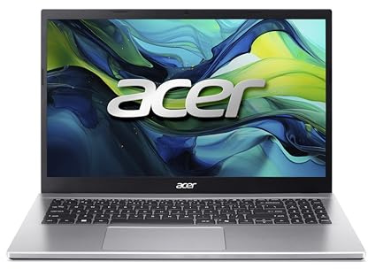 Acer Aspire Go 15 (AG15-42P-R8SZ) Laptop, 15,6 FHD IPS Display, AMD Ryzen 7 5825U, 16 GB RAM, 512 GB SSD, AMD Radeon Grafik, Windows 11, QWERTZ Tastatur, Silber