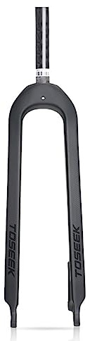splumzer 1-1/8 26/27,5/29 3K T800 MTB-Gabel mit Fester Vollcarbon-Scheibenbremse 28,6 mm Threadless Straight Tube Superleichte Mountainbike-Vorderradgabel (29 Zoll)