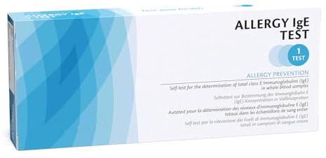Allergie Heimtest 1 Stück I IgE Test für zuhause I Früherkennung von Nahrungsmittelallergien I Antikörpertest zur Erkennung von Unverträglichkeiten I Vermeidung unnötiger Diäten