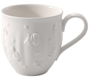 Villeroy & Boch - Toy's Delight Royal Classic Becher mit Henkel 440 ml Weiß, Spülmaschinenfest, Mikrowellensicher, Weihnachtsgeschirr, Kaffeetasse, Kaffeebecher Xmas, Weihnachten, Premium Porzellan