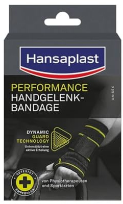 Hansaplast Performance Handgelenk-Bandage, Handgelenkstütze stabilisiert & entlastet das Gelenk, Handgelenkschoner für rechtes & linkes Handgelenk unterstützt die aktive Erholung, Größe L/XL