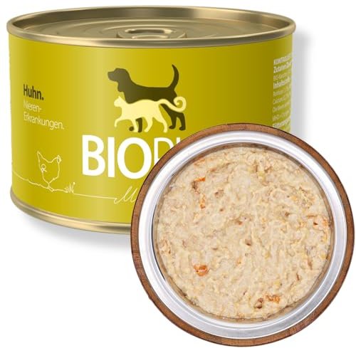Bio Diät-Hundefutter bei Nieren-Erkrankungen 6x400g Premium Nassfutter in Lebensmittelqualität