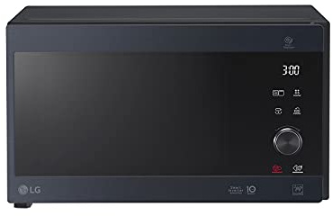LG MH6565CPB Mikrowelle mit Grill (25 L, 1.000 W) mit Smart Inverter, Quarzgrill, Infrared Heating, EasyClean, Schwarz