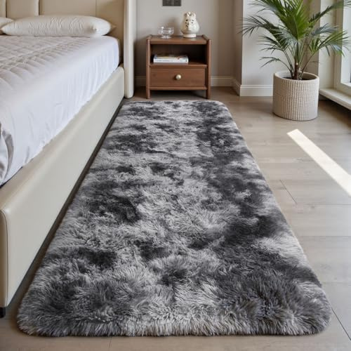Sour Lemon Teppiche, 60 x 120 cm, weich, flauschig, rutschfest, für Schlafzimmer und Wohnzimmer, waschbar, moderne Matte