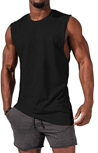 Tongmingyun Herren ärmellose Tank Tops Rundhals Muskelshirts | Loose Fit,Trägershirts，Fitness,Gym,Training,Sommer,Unterhemd,Atmungsaktive,Bodybuilding