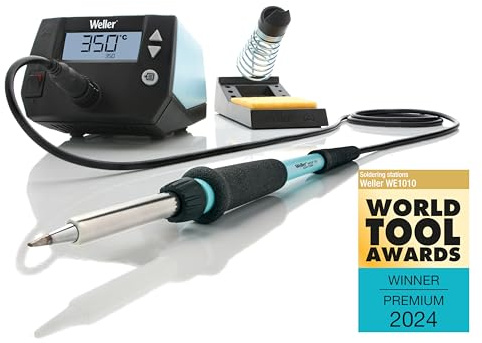 Weller WE1010 (T0053298699) Lötstation Set 230V – digitale 1‑Kanal‑Lötstation 85 W inkl. 70 W Lötkolben WEP70 & Sicherheitsablage | Temperaturbereich 100°C – 450°C