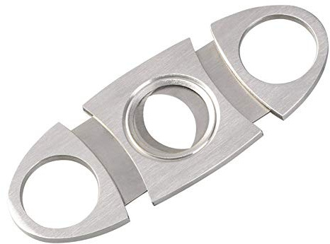 Vicloon Silber Edelstahl Zigarrenabschneider, Zigarren Schneider Zigarren Cutter, Doppelte Klinge Schere, Zigarrenschneider für die meisten Größe Von Zigarren