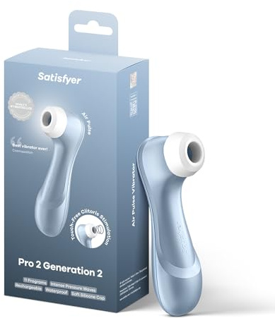 Satisfyer Pro 2 Vibrator Dildo | Leise Starke Klitoris-Stimulation | Sex-Spielzeug Geschenk für Frauen | Extrem Erotisches Sexspielzeug | Druckwellenvibrator | Stimulator Toy Damen