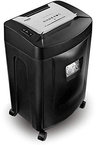 Duronic PS991 Aktenvernichter, 18 Blatt Partikelschnitt P4, 31 Liter Papierkorb, Kreuzschnitt Schredder für Datenschutz, Zerkleinerer für Kreditkarten und CD, Reisswolf mit Start-Stopp-Automatik