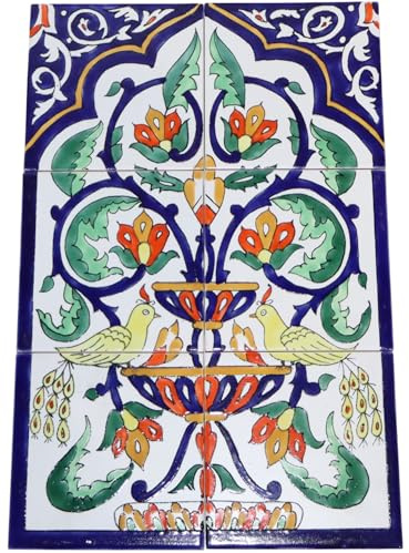 Fliesenbild Keramikfliesen Orientalisch Handbemalt Wandfliesen Mediterran 45x30 cm (06-59)
