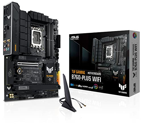 ASUS TUF Gaming B760-PLUS WiFi Mainboard Sockel Intel LGA 1700 | Intel B760, ATX, DDR5 Speicher, PCIe 5.0, 2x M.2, WiFi6, Thunderbolt 4, Aura Sync