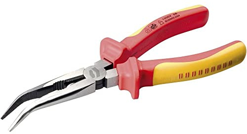 TOOLCRAFT TO-6796773 VDE Telefonzange 40° gebogen Chrom-Vanadium Stahl 200 mm