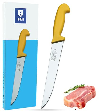 SMI Metzgermesser 8 Zoll Solingen - Profi Schlachtmesser aus deutschem Stahl 1.4116, Stechmesser Kochmesser Fleischmesser für Küche, Premium-Qualität Made in Germany