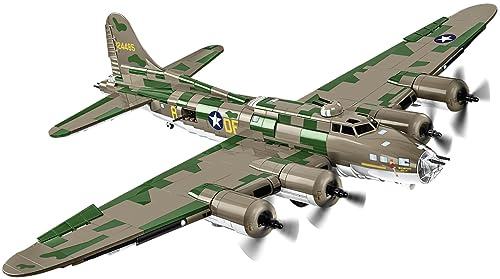 COBI B-17F Flying Fortress™ „Memphis Belle“, Maßstab 1:48, 1376 Teile | Bedruck (Pad Printed), Boeing™-Lizenz, Executive Edition, 2 Figuren, Sockel, Plakette, Hergestellt in der EU, ab 10 Jahren