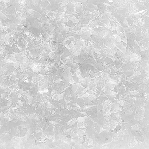 DEKOSCHNEE GROB. 1 Liter. Kunststoff Schneeflocken Deko Schnee Kunstschnee. Weiss