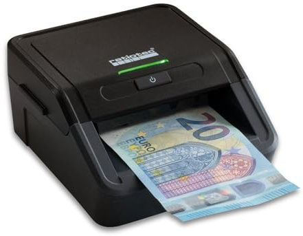 ratiotec Smart Protect Geldscheinprüfer – automatisches Falschgeld-Prüfgerät | 100% zuverlässige Echtheitsprüfung in unter 1 Sekunde | 7-fache Sensorik | EUR/GBP/CHF | für Kasse und POS