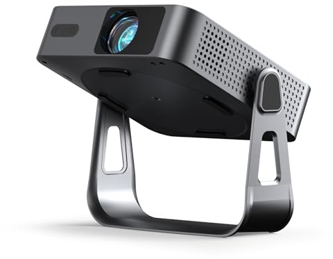 Smart Beamer Offizielle App Mini Projektor 4K mit Autofokus ＆ Trapezkorrektur, VOPLLS 700ANSI 1080P Full HD WiFi6 Bluetooth Beamer Klein Heimkino/Outdoor Projector für Handy (Schwarz)