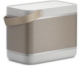 Bang & Olufsen Beolit 20 – Tragbarer Bluetooth Lautsprecher mit 360-Grad-Sound, leistungsstarker Wireless Speaker für Zuhause und Outdoor mit integrierter Qi-Ladestation für Smartphones - Grey Mist