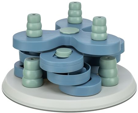 TRIXIE Hundespielzeug Intelligenz Dog Activity Strategiespiel „Flower Tower“ – Anspruchsvolles Intelligenzspielzeug für Hunde zur Beschäftigung, ø 30x13cm – 32000