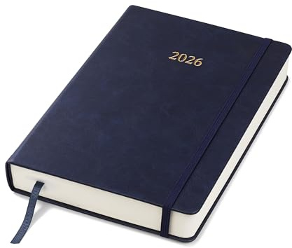 Wykeham's Executive 2026 Tagesbuch Journal – Eine Seite pro Tag – Mit deutschen Feiertagen – Mit Personalisierung erhältlich (Königsblau, A5)