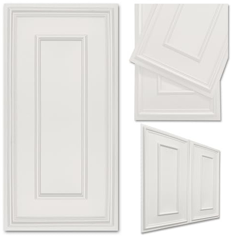 Deccart Wandpaneele 100x50 cm - Panel wand - Paneele - Wandverkleidung Innen Deckenverkleidung Wandplatten aus Polystyrol 3d Wall Panels - Boazeriemuster XL Kashmirbeige hellbeige - 16 Stück (8 m²)