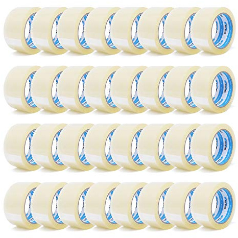 gws Paketklebeband 36 Rollen farblos Geräuscharmes Universalklebeband zum Verpacken von Paketen - Hohe Klebekraft - Profi-Qualität 66 m Länge 50 mm Breite
