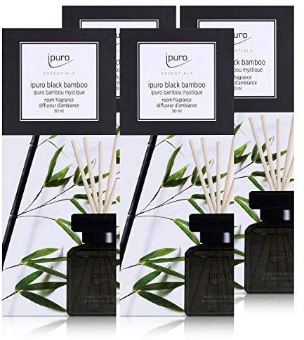 Essentials by Ipuro black bamboo 50ml Raumduft (4er Pack)