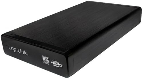 LogiLink UA0284 - USB 3.0 Festplattengehäuse für (3,5 Zoll) S-ATA HDDs bis 22 TB mit AN/AUS Schalter schwarz