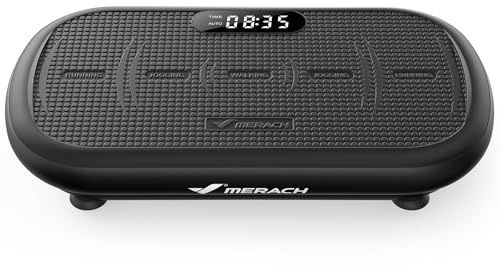 MERACH CV40 Vibrationsplatte mit 13 mm Großer Amplitude (Schwarz)