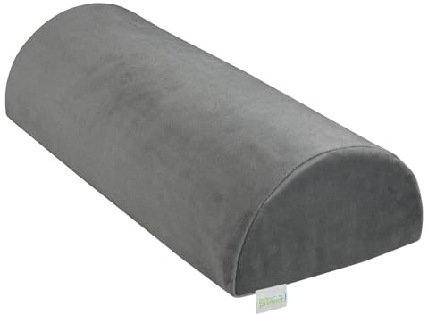 Bodyprotect festes Kniekissen 42x18x10 cm mit Mikroplüsch Bezug, Nackenrolle, Beinkissen 42 x 18 x 10 cm, Kissenrolle Neck Pillow, Kopfkissen, Oeko-TEX, Made in EU, bis 40 Grad waschbar