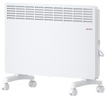STIEBEL ELTRON Elektroheizung Standgerät für ca. 25 m², TÜV geprüft, Konvektor-Heizung mit einfacher Regelung, 2 kW, energiesparend, Rollen, 204450