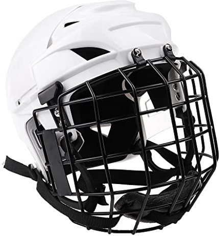 SunsoilGiant Eishockeyhelm mit Gesichtsschutz Und Schutzmaske Kombination Verstellbares Schutzsystem Atmungsaktive PC Und Materialien für Männer Und Fraue, M