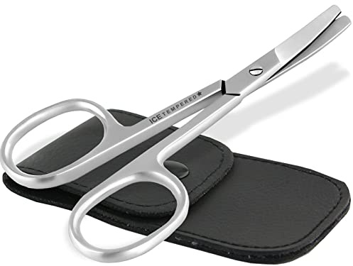 Pfotenschere Kleine Fellschere Hundeschere 9 cm Hunde Haarschere Silber