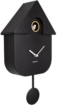 Kuckucksuhr Modern Cuckoo ABS - Schwarz - 41x8,5x21,5cm
