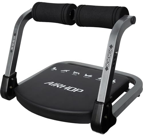 AIRHOP 8-in-1 Smart Core Ab Machine, klappbarer Bauchtrainer & Bauchmuskeltrainer bis 100 kg, Bauchtrainer für Zuhause & Büro, Ganzkörper-Workout Bauch Beine Po Trainingsgerät