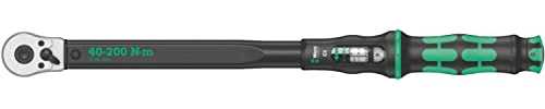 Wera 05075622001 Click-Torque C 3 Drehmomentschlüssel mit Umschaltknarre Schwarz, Grün, 1/2, 40-200 Nm