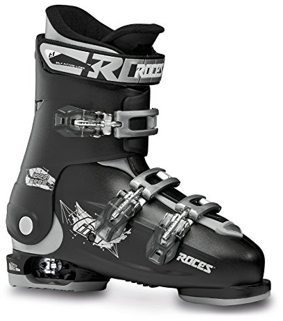 Roces Kinder Verstellbarer Kinderskischuh IDEA Free 22.5-25.5, Black/Silver, 36-40, 450492