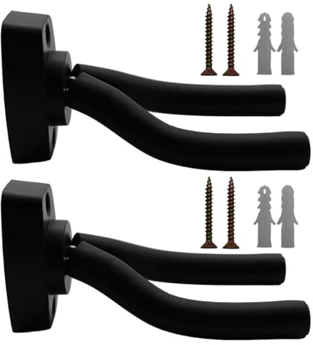 Gitarren Haken Gitarrenständer Wand Halterung 2 Stück für Akustikgitarre, klassische Gitarre, E-Gitarre, Bass, Ukulele