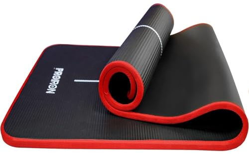 PROIRON Gymnastikmatte, Turnmatte für Zuhause mit Tragegurt Trainingsmatte Rutschfest, Yoga Matte Dick 10/15mm und Sportmatte Fitnessmatte Yogamatte Pilates Matte für Heimtraining
