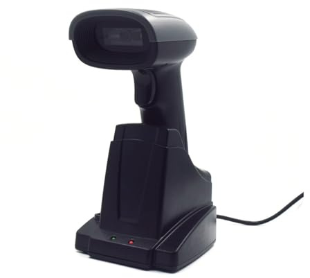 Ewent EW3440 - Universal Laser 1D und 2D Optischer Barcode Scanner Barcode Leser mit Smart Dock mit USB Kabel für Computer/Notebook, Windows XP / 7/8 etc.