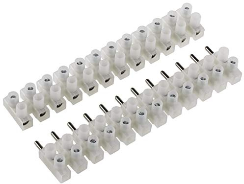 Lüsterklemmen Kabelverbinder, Messingeinsatz, Transparent (2,5 bis 4mm², 12 Stück Steckbar)