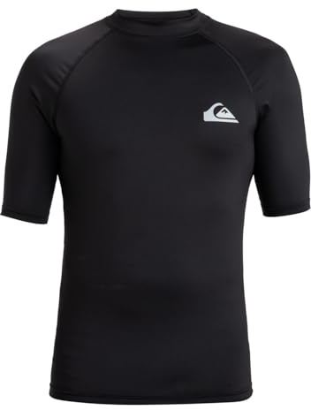 Quiksilver All Time - Kurzärmliger Rashguard mit UPF 50 für Männer Schwarz