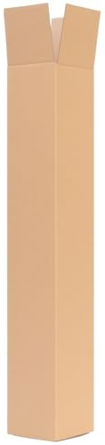 verpacking Versandhülsen eckig 655 x 105 x 105 mm Braun [Ausführung und Stückzahl wählbar] 1 wellig Versandkarton 20 Stück